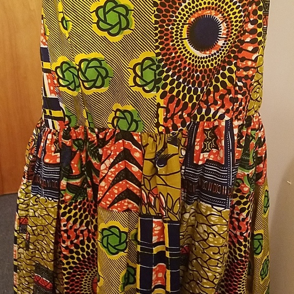 Handmade MULTI COLOR DRESS FROM GHANA - Picture 6 of 8